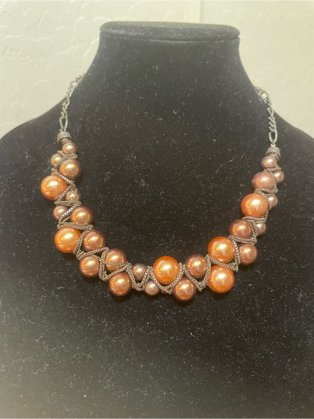 Coldwater creek Copper Pearl Statement Necklace - Women Jewelry